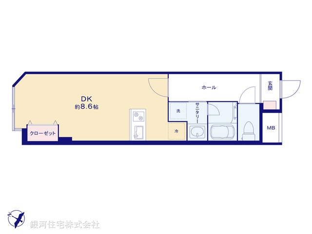 G00390945 東京都港区赤坂４丁目 中古マンション 3980万円【間取図】