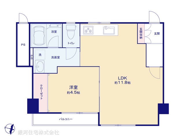 G00391041 神奈川県横浜市磯子区新杉田町 中古マンション 1980万円【間取図】