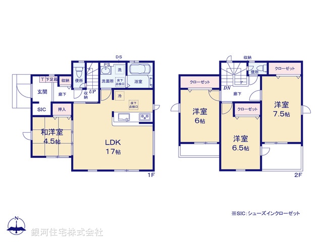 G00391053 神奈川県横浜市金沢区東朝比奈２丁目 新築一戸建て 5590万円【間取図】