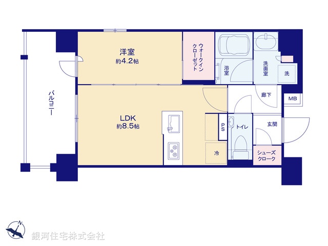 G00391292 埼玉県さいたま市浦和区北浦和３丁目 中古マンション 3980万円【間取図】