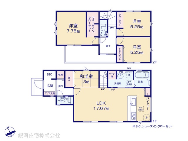G00391353 千葉県市川市曽谷４丁目 新築一戸建て 3990万円【間取図】