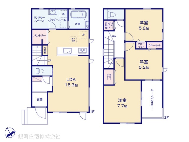 G00391366 千葉県我孫子市南青山 新築一戸建て 3190万円【間取図】