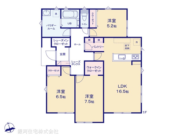 G00391371 千葉県柏市花野井 新築一戸建て 3890万円【間取図】