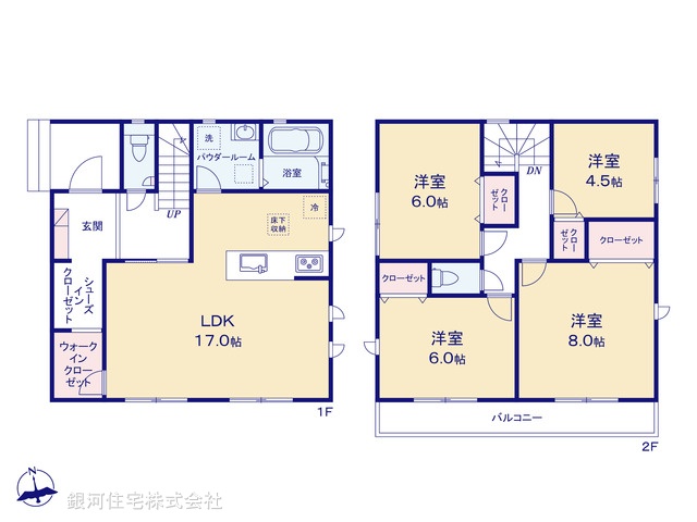 G00391779 東京都あきる野市小川東１丁目 新築一戸建て 3680万円【間取図】