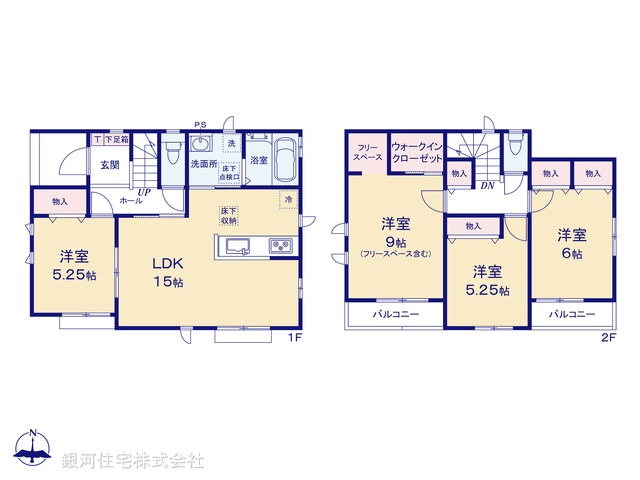 G00391945 千葉県四街道市下志津新田 新築一戸建て 3590万円【間取図】