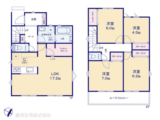 G00391953 千葉県船橋市高野台３丁目 新築一戸建て 3080万円【間取図】
