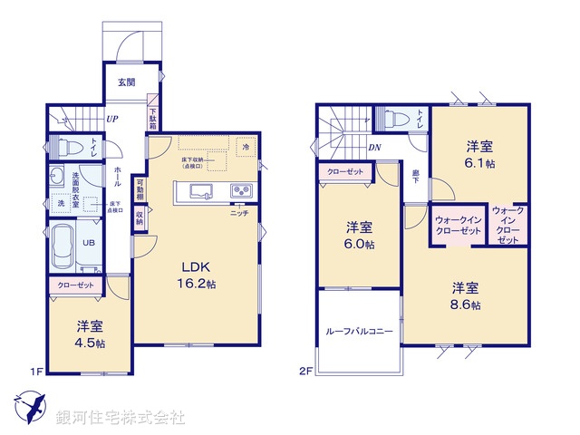 G00391956 千葉県船橋市高野台３丁目 新築一戸建て 3080万円【間取図】