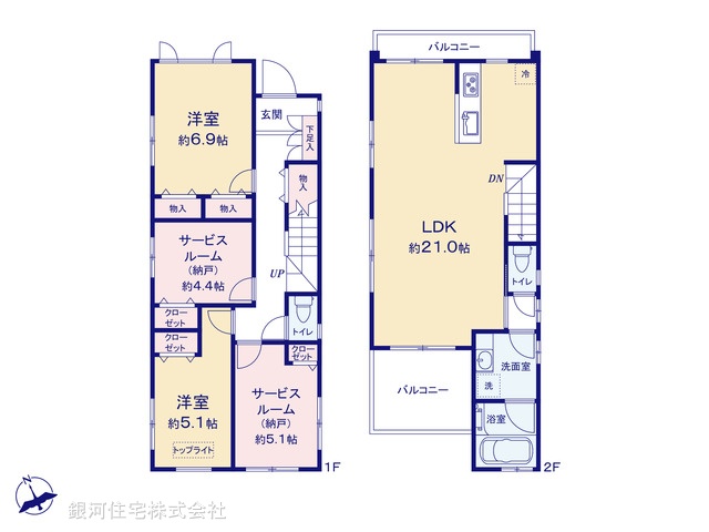 G00392136 埼玉県川口市大字峯 中古一戸建て 3199万円【間取図】
