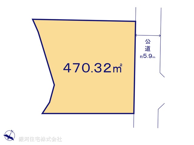 G00392191 神奈川県鎌倉市二階堂 土地 6800万円【区画図】