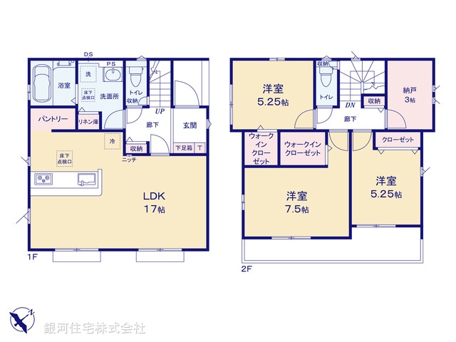 G00392228 埼玉県入間市小谷田２丁目 新築一戸建て 2680万円【間取図】