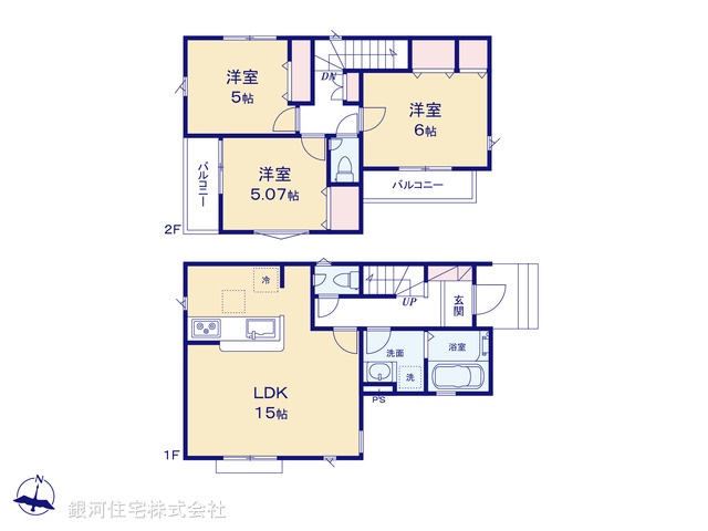 G00392351 埼玉県所沢市若狭４丁目 新築一戸建て 3480万円【間取図】