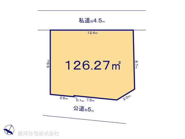 G00392367 東京都八王子市犬目町 土地 988万円【区画図】