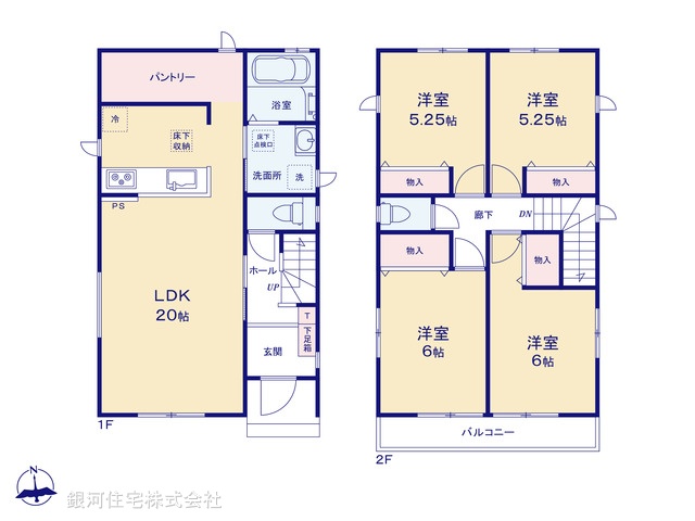 G00392371 千葉県八千代市村上 新築一戸建て 3190万円【間取図】