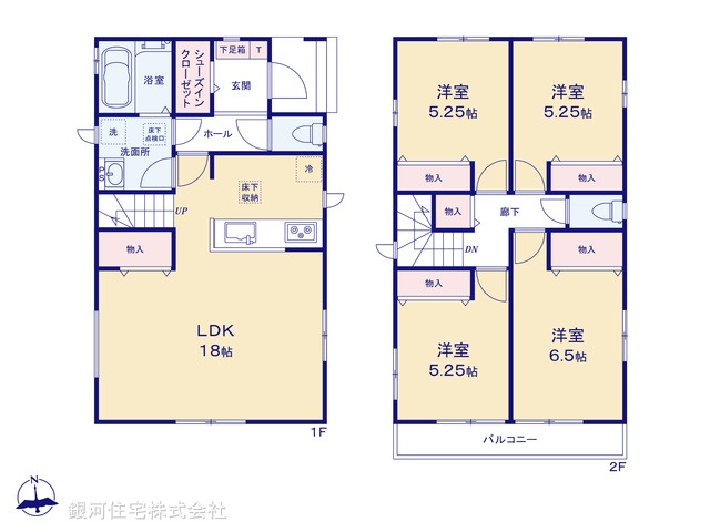 G00392372 千葉県八千代市村上 新築一戸建て 3390万円【間取図】