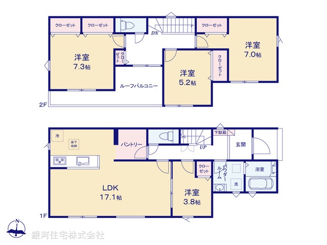 G00392389 千葉県市原市姉崎 新築一戸建て 3090万円【間取図】