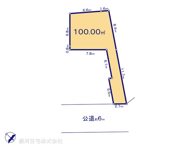G00392433 埼玉県川口市上青木６丁目 土地(建築条件付土地) 2757万円【区画図】