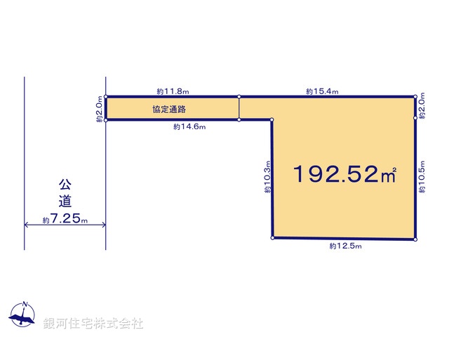 G00392531 東京都杉並区井草５丁目 土地(建築条件付土地) 8250万円【区画図】