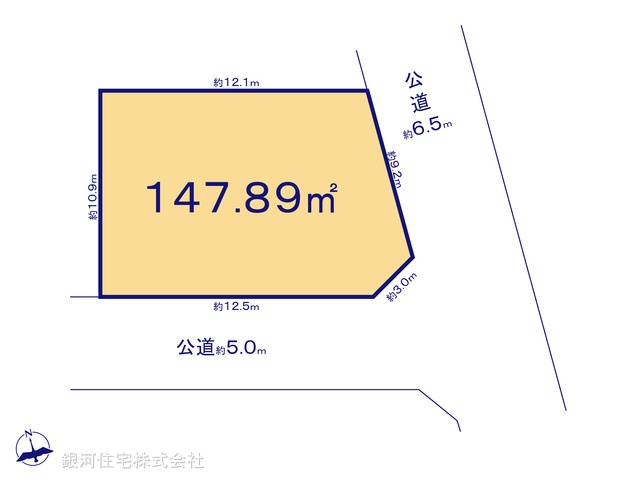 G00392537 千葉県習志野市津田沼１丁目 土地 1億1900万円【区画図】