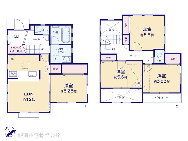 G00392538 神奈川県藤沢市鵠沼海岸５丁目 中古一戸建て 5890万円【間取図】