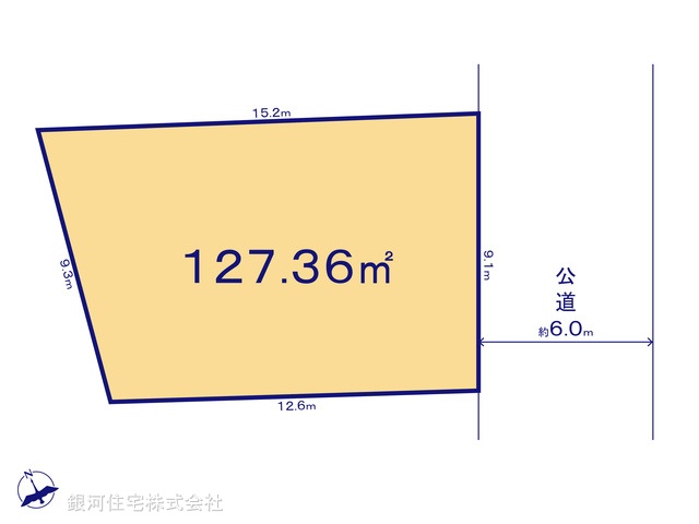 G00392561 千葉県千葉市若葉区若松町 土地 2350万円【区画図】