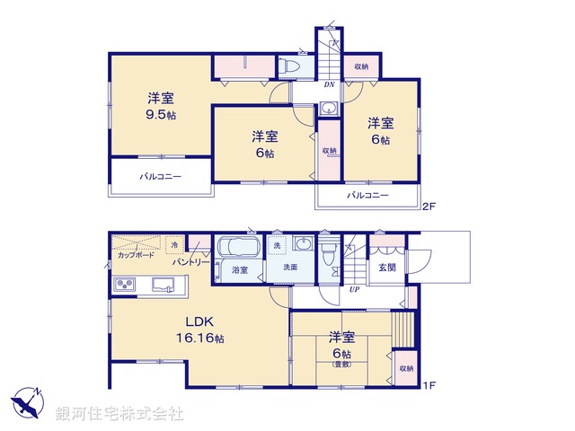 G00392587 神奈川県足柄上郡大井町金子 新築一戸建て 2490万円【間取図】