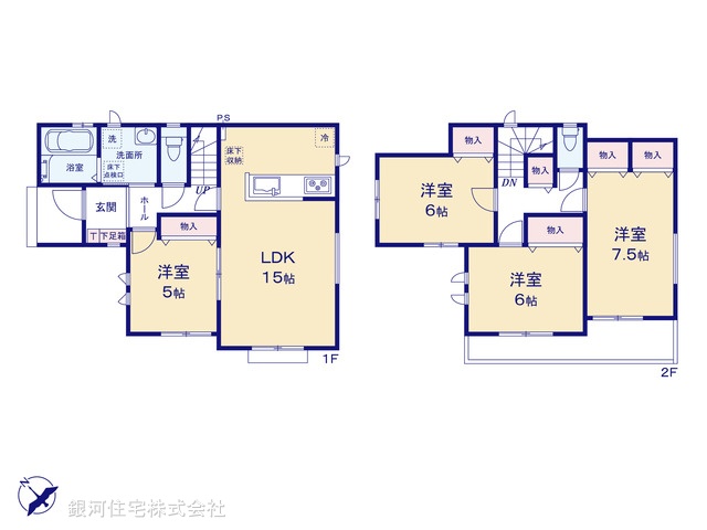 G00392702 千葉県千葉市緑区あすみが丘２丁目 新築一戸建て 3490万円【間取図】