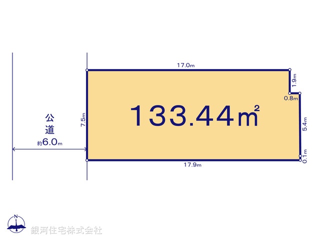 G00392761 神奈川県大和市渋谷５丁目 土地(建築条件付土地) 4850万円【区画図】