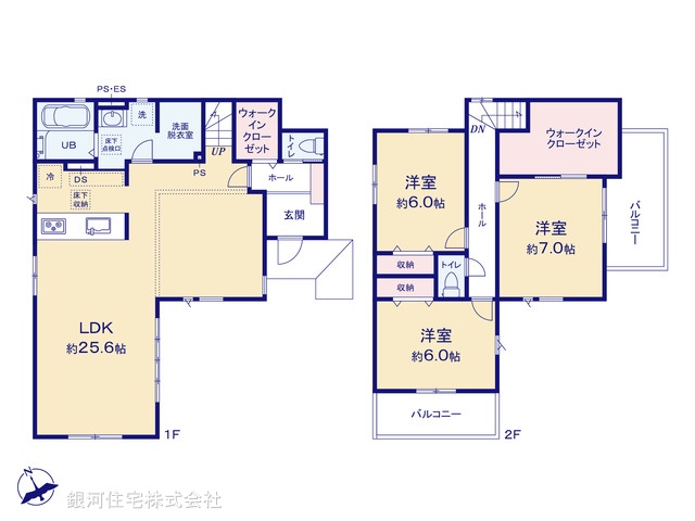 G00392804 千葉県八千代市勝田台南２丁目 新築一戸建て 3998万円【間取図】