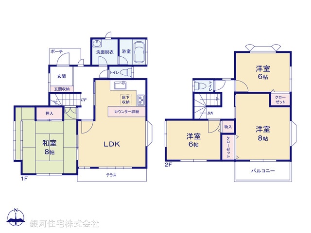 G00392844 千葉県市原市椎津 中古一戸建て 1480万円【間取図】