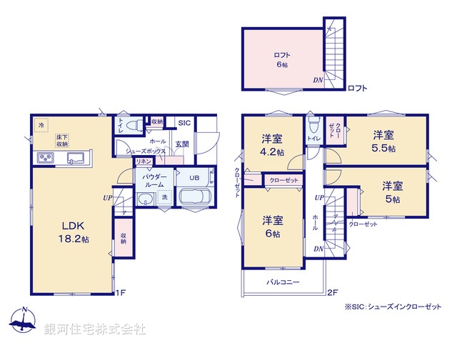 G00392861 神奈川県横浜市港南区芹が谷４丁目 新築一戸建て 4480万円【間取図】