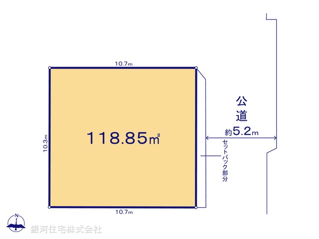 G00393071 東京都世田谷区北烏山７丁目 土地 7900万円【区画図】
