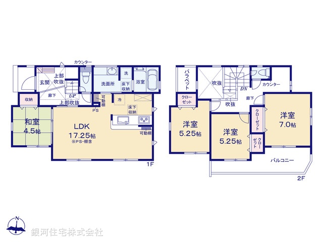 G00393130 神奈川県中郡大磯町西小磯 新築一戸建て 3980万円【間取図】