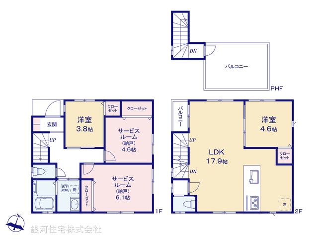 G00393165 東京都足立区伊興１丁目 新築一戸建て 4780万円【間取図】