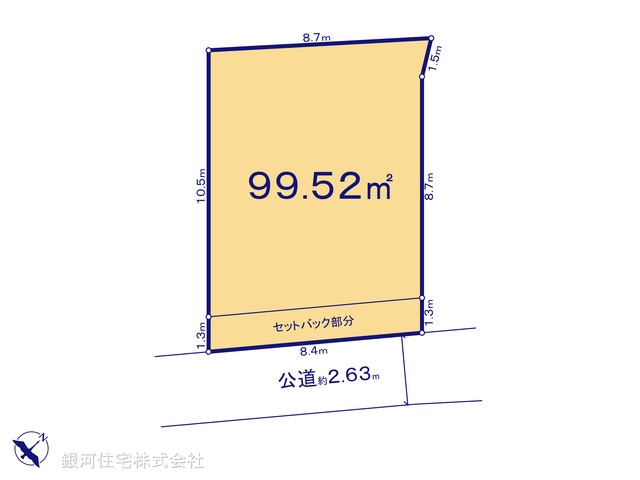 G00393186 東京都八王子市散田町３丁目 土地 980万円【区画図】
