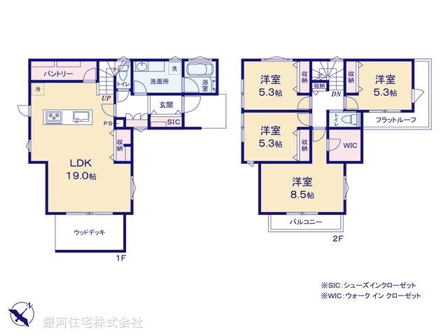 G00393280 千葉県千葉市若葉区千城台東１丁目 新築一戸建て 3990万円【間取図】