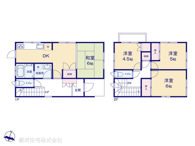 G00393307 千葉県我孫子市栄 中古一戸建て 1980万円【間取図】