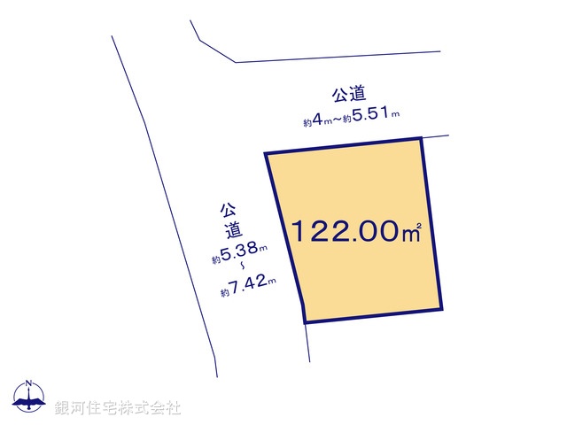 G00393365 埼玉県さいたま市岩槻区府内２丁目 土地 2090万円【区画図】
