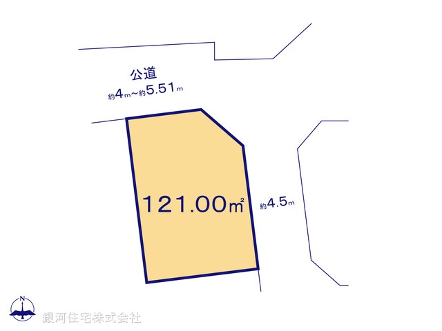 G00393366 埼玉県さいたま市岩槻区府内２丁目 土地 2090万円【区画図】