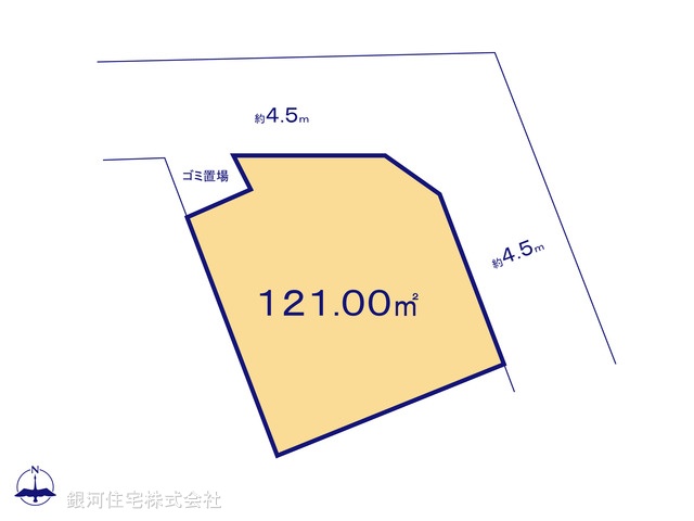 G00393371 埼玉県さいたま市岩槻区府内２丁目 土地 2090万円【区画図】