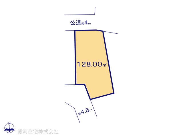 G00393376 埼玉県さいたま市岩槻区府内２丁目 土地 1990万円【区画図】