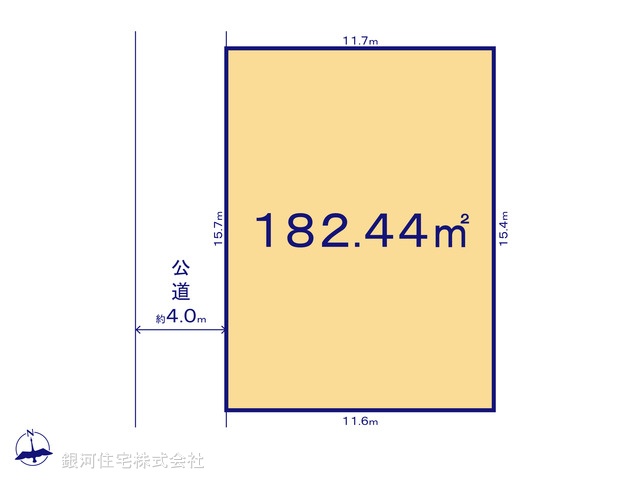 G00393407 埼玉県所沢市大字上安松 土地 4499万円【区画図】