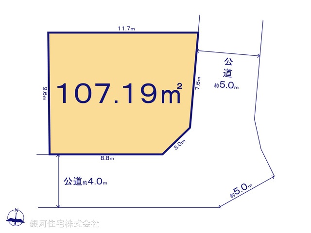 G00393410 千葉県松戸市八ヶ崎緑町 土地 2499万円【区画図】