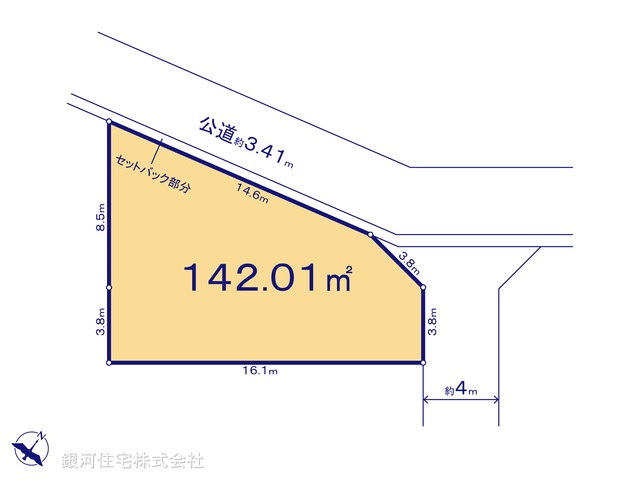 G00393443 埼玉県入間市高倉５丁目 土地(建築条件付土地) 1799万円【区画図】