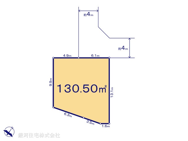 G00393447 埼玉県入間市高倉５丁目 土地(建築条件付土地) 1599万円【区画図】