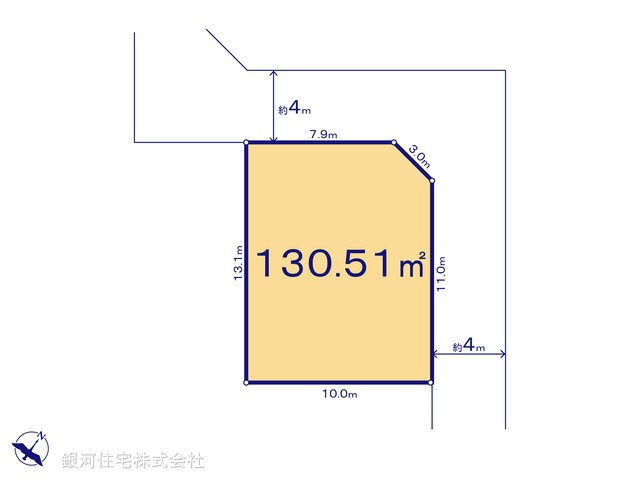 G00393448 埼玉県入間市高倉５丁目 土地(建築条件付土地) 1799万円【区画図】