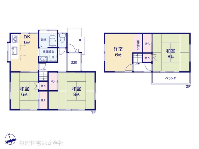 G00393478 埼玉県川越市石原町２丁目 中古一戸建て 1630万円【間取図】