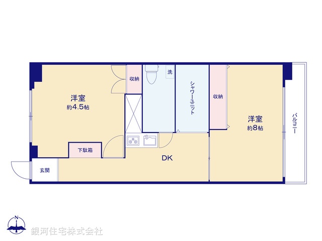G00393485 東京都板橋区高島平３丁目 中古マンション 1530万円【間取図】