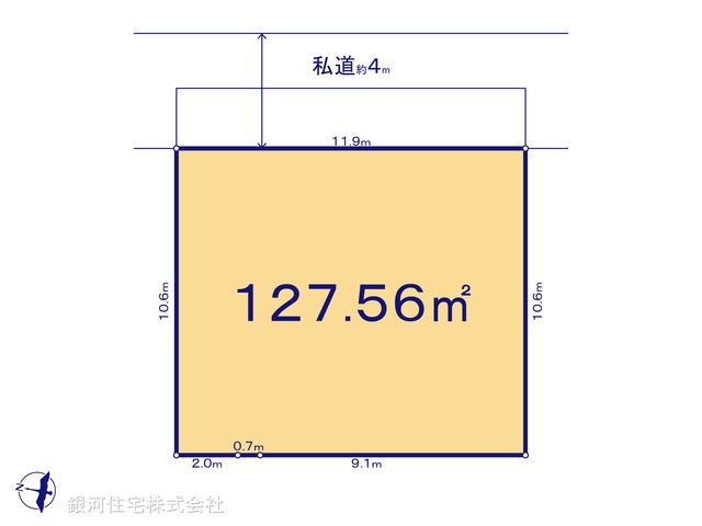 G00393498 東京都日野市多摩平６丁目 土地 4998万円【区画図】