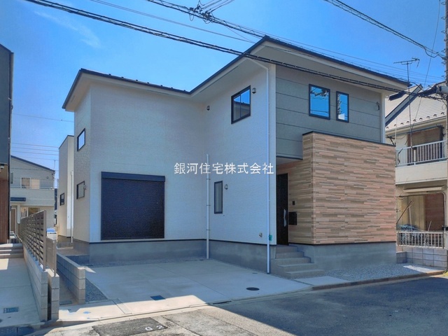 G00393501 千葉県松戸市新松戸７丁目 新築一戸建て 6598万円 土地面積141.38m² (約42.76坪) 建物面積107.85m² (約32.62坪) 間取り４ＬＤＫ 築年月2026年03月(築１年以内)【外観4】