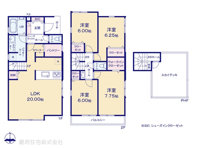G00393578 埼玉県川口市大字伊刈 新築一戸建て 5280万円【間取図】